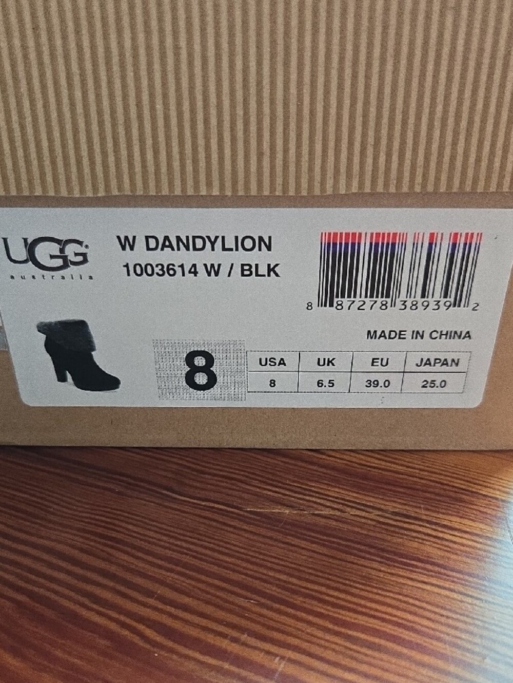 UGG Dandylion In Black - Picture 2 of 8